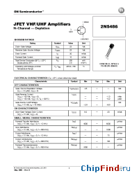 Datasheet 2N5486 manufacturer ON Semiconductor